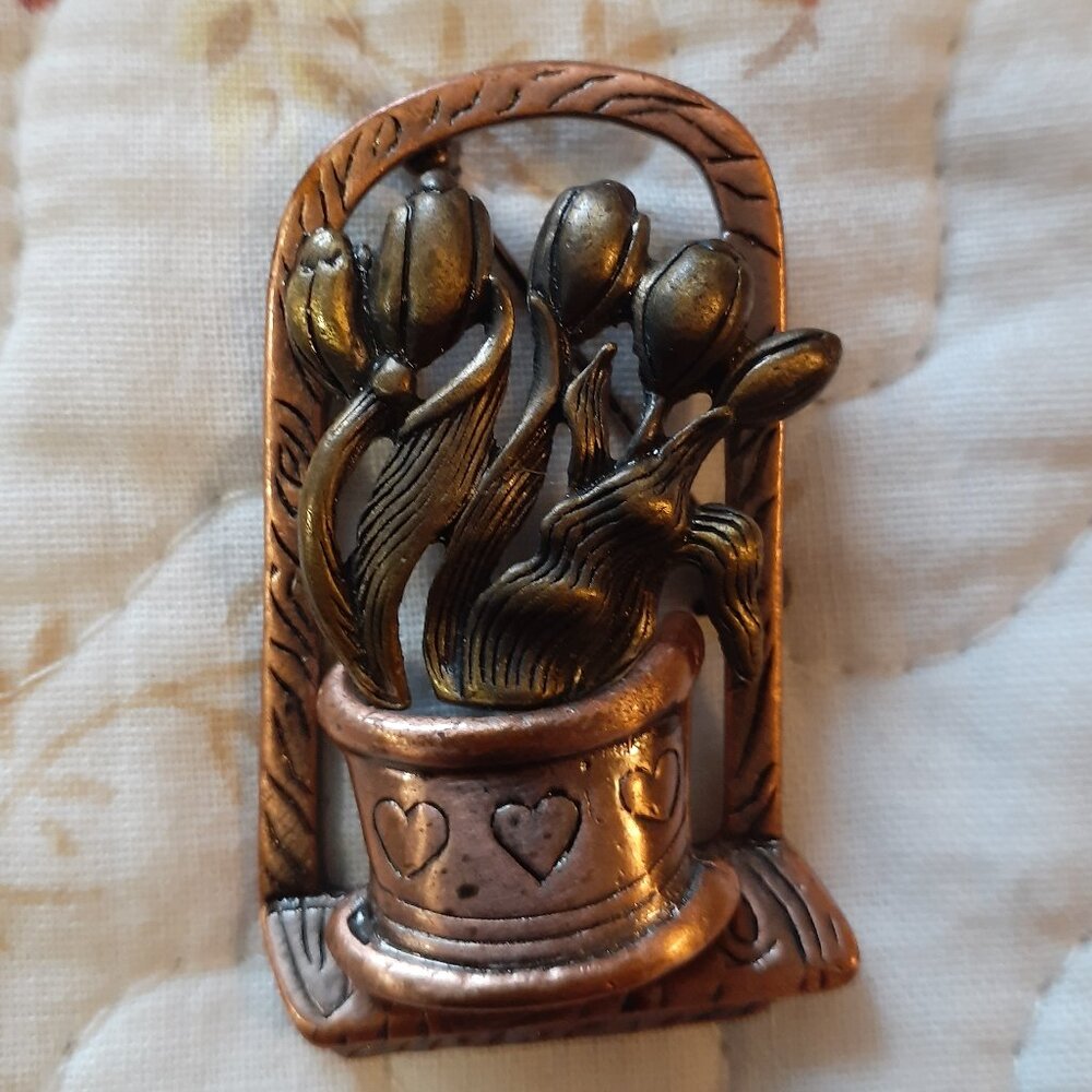 Springtime Tulip Brooch